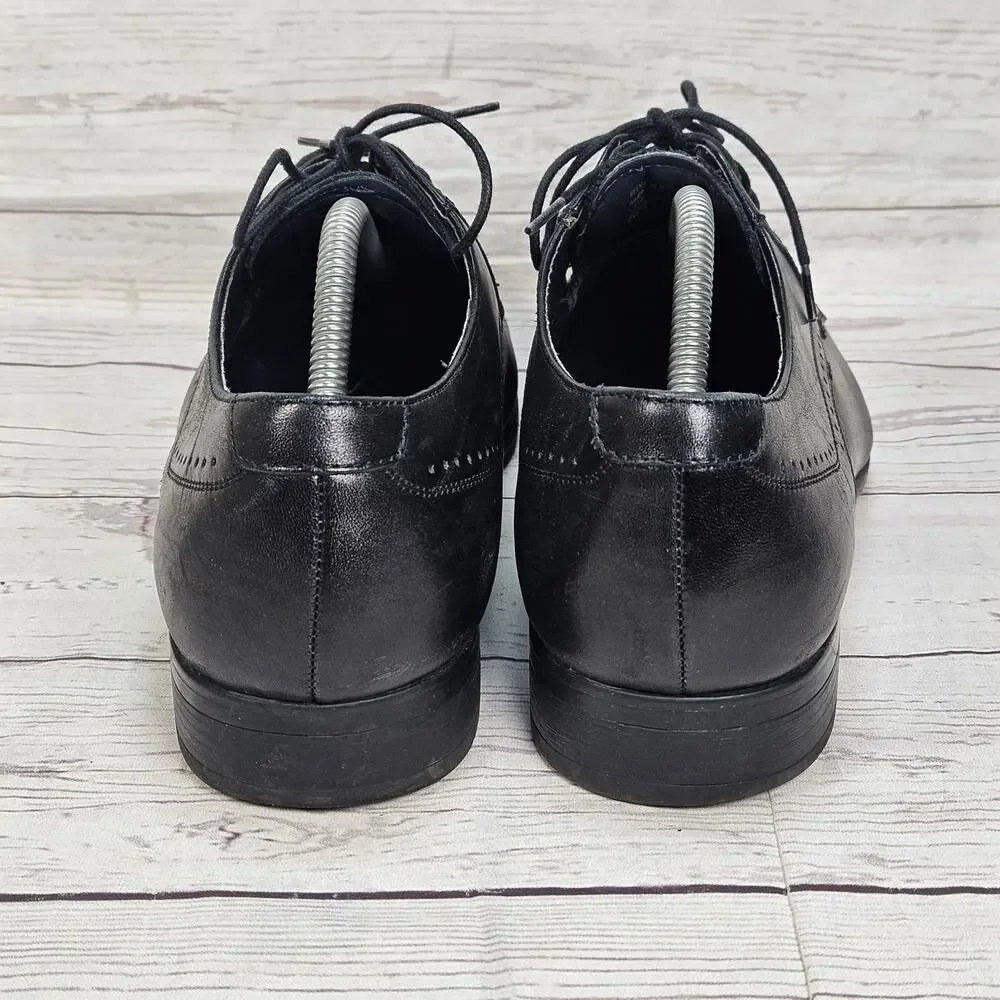 Madden Dress Oxford Shoes Mens Size 10 Black Lace Up Derby RIVARS